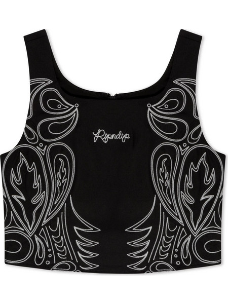 RipNDip Howdy Croset Top Black Γυναικεία Μπλούζα