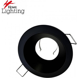 Home Lighting SE-SP-DL-R-BL GLIM SPOTLIGHT DOWNLIGHT RECESSED GU10 BLACK FOR HOLE 70mm 77-51222
