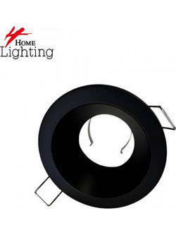 Home Lighting SE-SP-DL-R-BL GLIM SPOTLIGHT DOWNLIGHT RECESSED GU10 BLACK FOR HOLE 70mm 77-51222
