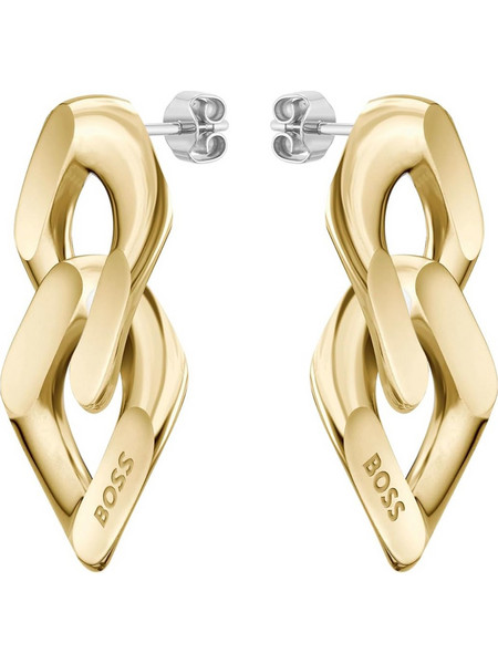 Hugo Boss Γυναικεία Σκουλαρίκια Κρεμαστά από Ατσάλι Επιχρυσωμένα 1580523