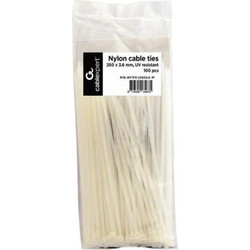 CABLE ACC TIES NYLON 100PCS/NYTFR-250X3.6-W GEMBIRD
