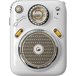 Divoom Beetles Ηχείο Bluetooth 10W με Ραδιόφωνο Λευκό