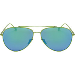 Isabel Marant IM0011S 1ED Ανδρικά Γυαλιά Ηλίου Aviator Μεταλλικά Μαύρα με Πράσινο Polarized Φακό