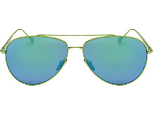 Isabel Marant IM0011S 1ED Ανδρικά Γυαλιά Ηλίου Aviator Μεταλλικά Μαύρα με Πράσινο Polarized Φακό