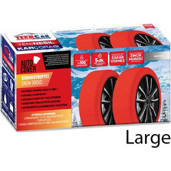 TeamCar Snow Socks Large Αντιολισθητικές Χιονοκουβέρτες 2τμχ
