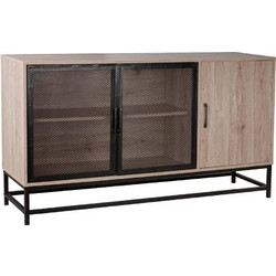 PLEGMA ΜΠΟΥΦΕΣ SONOMA ΜΑΥΡΟ 150x40x82cm LIBERTA 05-0506
