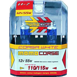 Λάμπα H7 55W 4000K Super White 2τμχ Momo - 909.LAMCORWH55H7