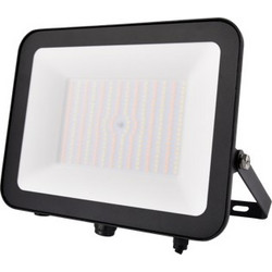 Προβολέας LED CCT 50W-75W-100W Μαύρος με ματ αντιθαμβωτικό γυαλί EVIVAK