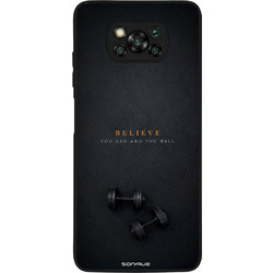 Sonique Men's Edition Back Cover Believe (Xiaomi Poco X3 NFC / Poco X3 Pro)