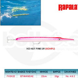 Rapala Flash-X Skitter Τεχνητό Δόλωμα Ψαράκι Συρτής 22cm 33gr HDHPU