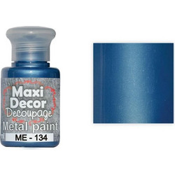 ΜΕΤΑΛΛΙΚΟ ΧΡΩΜΑ ΜΕ-134 60ML ΜΠΛΕ MAXI DECOR