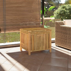 vidaXL Κουτί Αποθήκευσης Κήπου 110x52x55 εκ. από Μπαμπού - 60, 60 x 52 x 55 cm