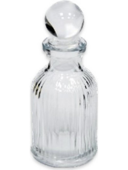 Μπουκάλι Γυάλινο με ρίγες 45ml