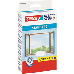 TESA Insect Stop Standard 55672 Αυτοκόλλητη Σταθερή Σίτα Παραθύρου Πλαστική 130x150cm
