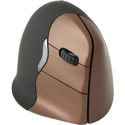 BakkerElkhuizen Evoluent 4 Right Ηand Small Ασύρματο Mini Ποντίκι Εργονομικό Vertical Black Brown