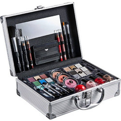2K All About Beauty Train Case SET Complete Makeup Palette 60.2g