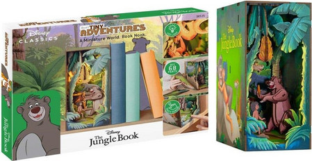 DIY Φωτιζόμενος ΒιβλιοστάτηςDiorama - Disney: Tiny Adventures, The Jungle Book (23cm)
