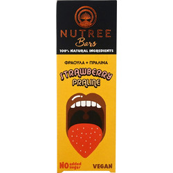 Nutree Handmade Raw Bar Strawberry Praline 60gr