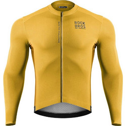 Rockbros Road To Sky men's Long Sleeve Cycling Jersey L - Yellow 5907769392528 - (15120015025)