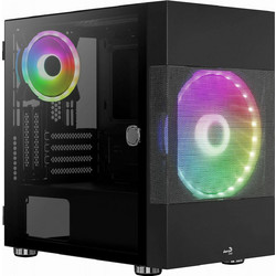 Aerocool Atomic Lite Black Gaming Mini Tower Κουτί Υπολογιστή με Πλαϊνό Παράθυρο