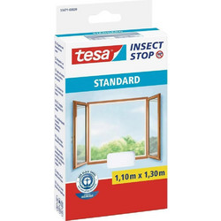 TESA Insect Stop Standard 55671 Αυτοκόλλητη Σταθερή Σίτα Παραθύρου Πλαστική 110x130cm