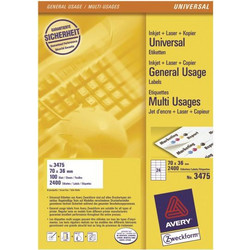Ετικέτες Avery 70 x 36mm A4 (3475)