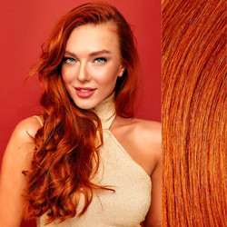 Extensions Κερατίνης Indiva - Τούφες Remy Χάλκινο Έντονο 35, 50-55cm