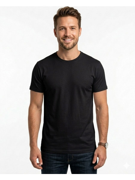 Ανδρικό T-shirt Λευκό και Μαύρο
