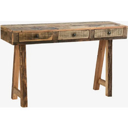 Κονσόλα-τραπέζι Madam Stoltz Recycled Wood Natural 120x35x74 cm