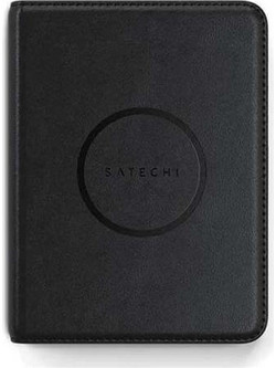 Satechi Vegan-Leather FindAll(TM) Passport Cover - GPS Tracker Συμβατό με Apple Find My με Σχήμα Πορτοφόλι σε Μαύρο Χρώμα (ST-VPCK)