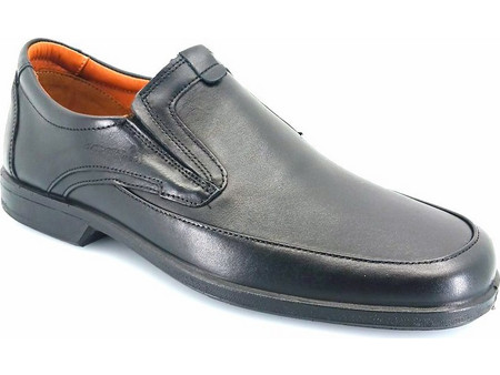Boxer 101-43 (μαύρο δέρμα) ανδρικά loafers