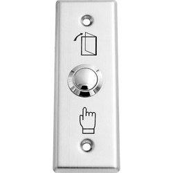 SECUKEY Χωνευτό μπουτόν SCK-CBUTTON1, 3Α, ασημί