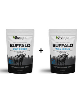 Πρωτεΐνη Buffalo Whey 2x500gr 80% Βιολόγος (2 Τεμάχια)