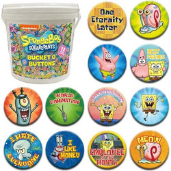 SPONGEBOB SQUAREPANTS - Button 3.2cm - 1 pc (12 Σχέδια Random Pick)