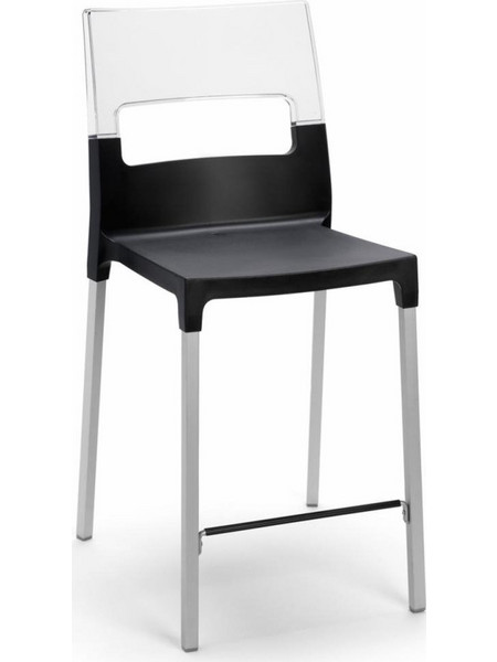 DIVA BAR STOOL ART. 2286 -Σκαμπό μπαρ αλουμινίου σκελετός και καθισμα τεχνοπολυμέριο 75 υψος (ελαχιστη παραγγελια 2 τμχ)