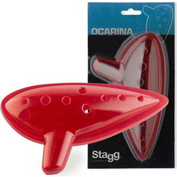 OCARINA STAGG OCA-PL ΟΚΑΡΙΝΑ ΠΛΑΣΤΙΚΗ ΚΟΚΚΙΝΗ