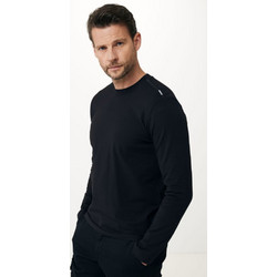 Mexx Μακρυμάνικο T-Shirt Μπλουζάκι Mαύρο Μαύρο