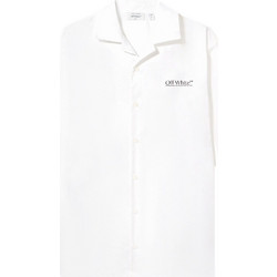 Off-White Circle Off Bowling 1000 Ανδρικό Πουκάμισο Λευκό 44XGG01FS26F006100