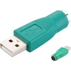 Powertech POWERTECH αντάπτορας USB 2.0 αρσενικό σε PS2 θηλυκό CAB-U020, πράσινος