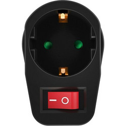 Powertech POWERTECH αντάπτορας ρεύματος PT-810, 1x schuko, 16A, μαύρος