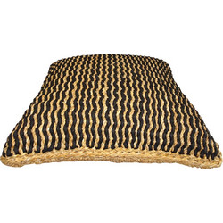 Liberta - Maison OTUR Μαξιλάρα 60x60x20cm Seagrass Φυσικό Μαύρο Βαμβάκι 022002