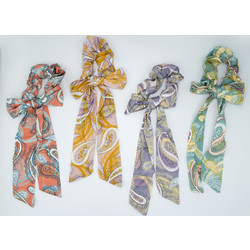 Paisley Scarf Scrunchies