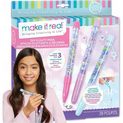 Make It Real Floaty Pens DIY Kit 1326 - Κατασκευή Στυλό για Παιδιά | Δημιουργικό Σετ Stationery