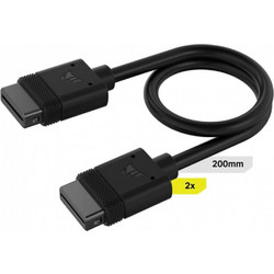 Δύο καλώδια Corsair iCUE Link Connector Cable (CL-9011120-WW) - 2x200mm - Black CL-9011120-WW