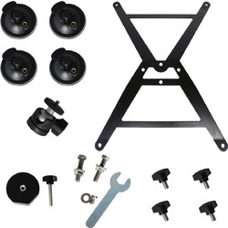 Βάση στήριξης - Starlink Mini Suction Cup Mount Kit for sunroofs, windows and smooth surfaces portable mounting solution with strong suction,gimbal disc Black (Κωδ.1-PER0167 )