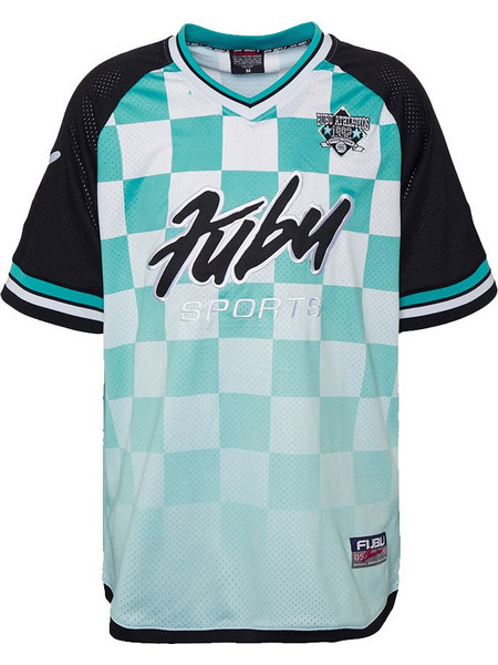 FUBU Ανδρική κοντομάνικη μπλούζα SPRTS Check Mesh T-Shirt TURQUOISE