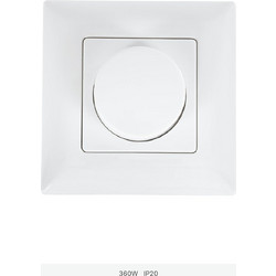 GloboStar(R) 71456 S1-K SKYDANCE AC Smart RF 2.4Ghz & Ροοστάτη Triac Dimming AC100-240V σε AC100-240V 1 x 1.5A 360W - Max 1.5A 360W - IP20 - Λευκό Σώμα - Μ8.5 x Π8.5 x Υ5.2cm - 5 Years Warranty