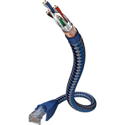 Inakustik SF/UTP Cat.6 Καλώδιο Δικτύου Ethernet 0.5m Blue