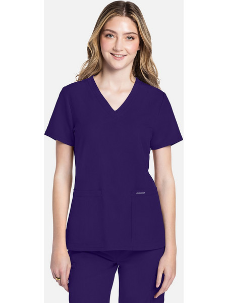 Γυναικεία Μπλούζα Cherokee Workwear Originals Ultra | V-Neck | 2 Τσέπες | Grape