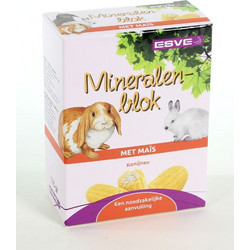 Esve Mineral Block με Καλαμπόκι για Κουνέλια +amp Τρωκτικά 170gr